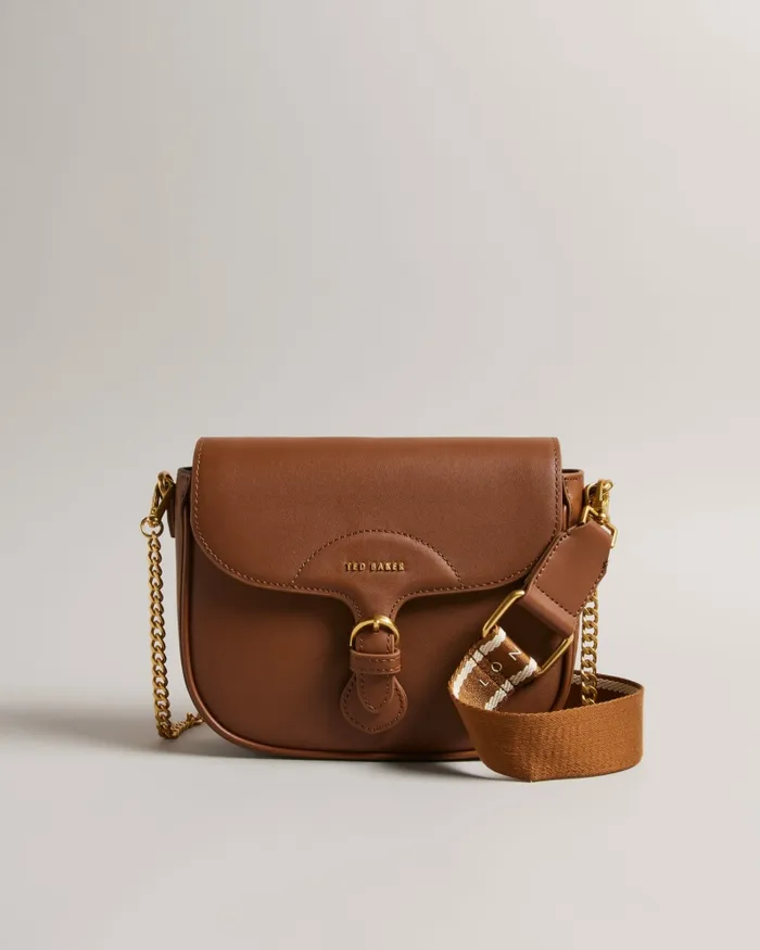 Women ESIA 8211 Webbing Crossbody Saddle Bag Brown Ted Baker Crossbody Bags Women ESIA 8211 Webbing Crossbody Saddle Bag Brown Ted Baker Crossbody Bags