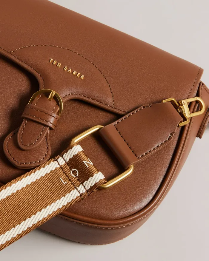 Women ESIA 8211 Webbing Crossbody Saddle Bag Brown Ted Baker Crossbody Bags Women ESIA 8211 Webbing Crossbody Saddle Bag Brown Ted Baker Crossbody Bags