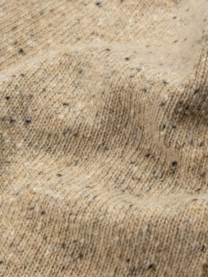 Women Farne Roll Neck Knit Jumper Oatmeal Finisterre Knitwear