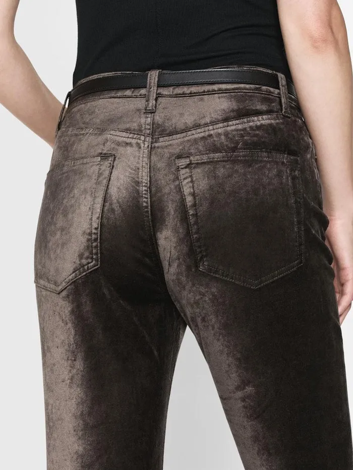 Women FRAME Bootcut Le Crop Mini Boot Velvet Women FRAME Bootcut Le Crop Mini Boot Velvet
