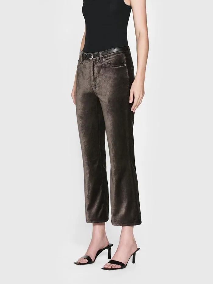 Women FRAME Bootcut Le Crop Mini Boot Velvet Women FRAME Bootcut Le Crop Mini Boot Velvet