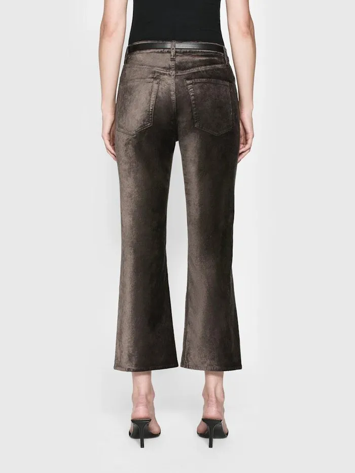 Women FRAME Bootcut Le Crop Mini Boot Velvet Women FRAME Bootcut Le Crop Mini Boot Velvet