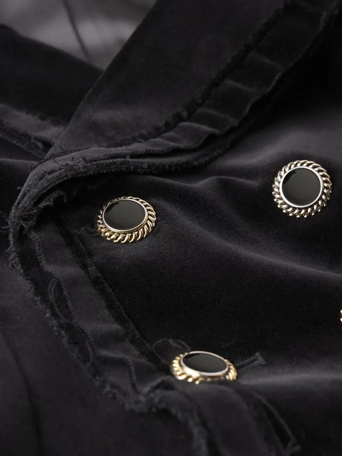 Women FRAME Jackets and Coats Shrunken Velvet Blazer Women FRAME Jackets and Coats Shrunken Velvet Blazer
