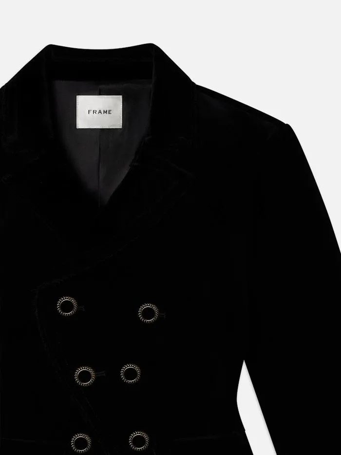Women FRAME Jackets and Coats Shrunken Velvet Blazer Women FRAME Jackets and Coats Shrunken Velvet Blazer