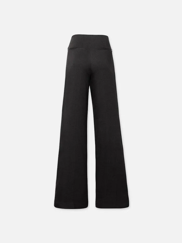 Women FRAME Pants High Rise Wide Leg Trouser