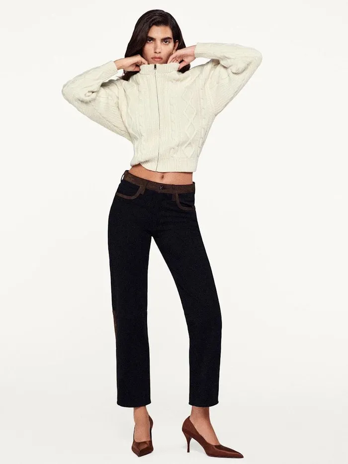 Women FRAME The Alpine Edit Cable Cardi