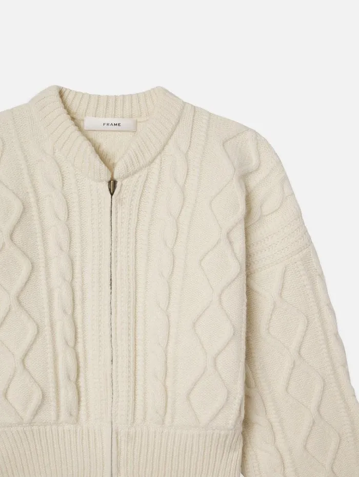Women FRAME The Alpine Edit Cable Cardi