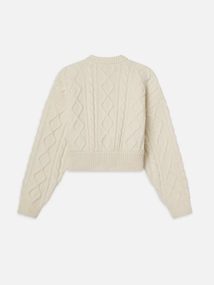 Women FRAME The Alpine Edit Cable Cardi