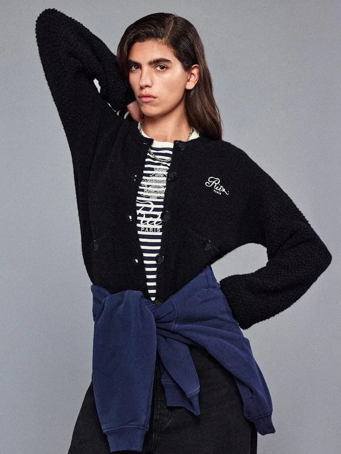 Women FRAME The Alpine Edit Ritz Mixed Stitch Sweater