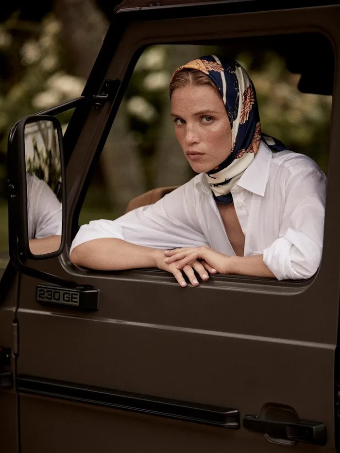 Women FRAME The Resort Edit Ritz Silk Scarf