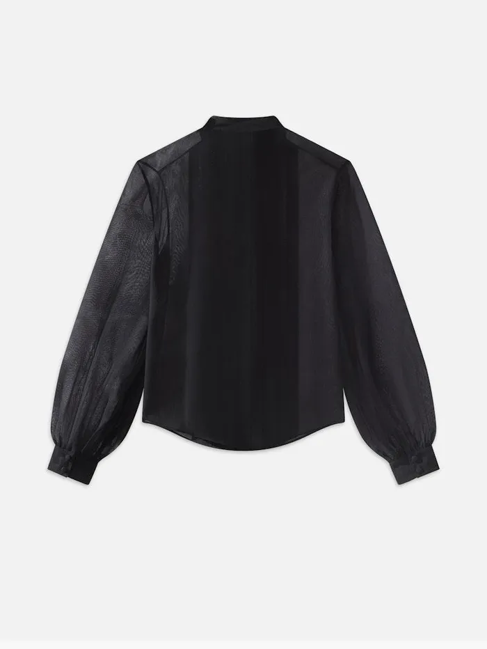 Women FRAME Tops and Blouses Beaded Collarless Blouse Women FRAME Tops and Blouses Beaded Collarless Blouse