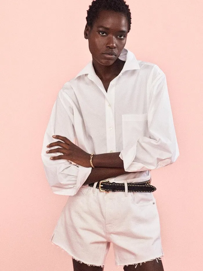 Women FRAME Tops and Blouses The Borrowed Pocket Shirt