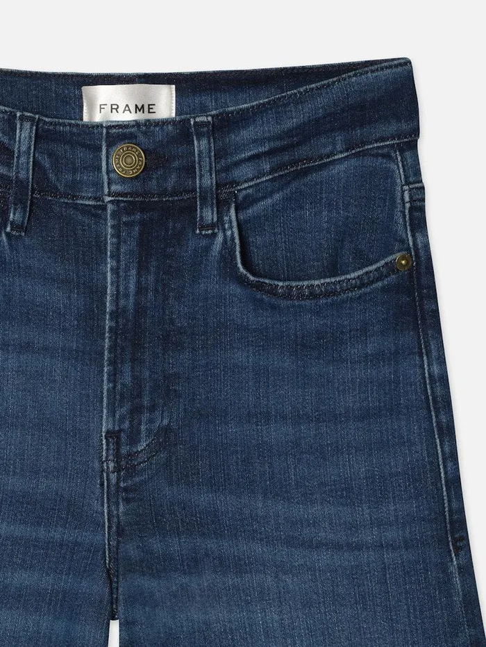 Women FRAME Wide Leg Le Palazzo Crop Raw Fray Women FRAME Wide Leg Le Palazzo Crop Raw Fray