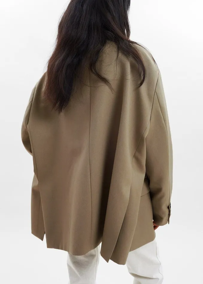 Women Frankie Oversized Boyfriend Blazer 8211 Desert Taupe The Frankie Shop Outerwear