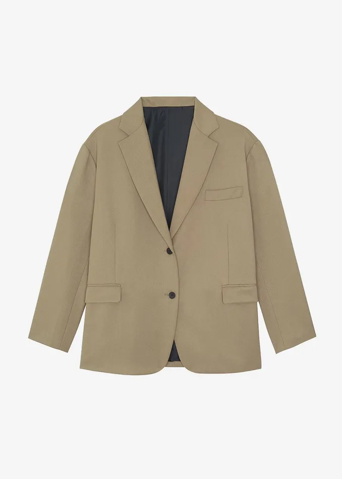 Women Frankie Oversized Boyfriend Blazer 8211 Desert Taupe The Frankie Shop Outerwear