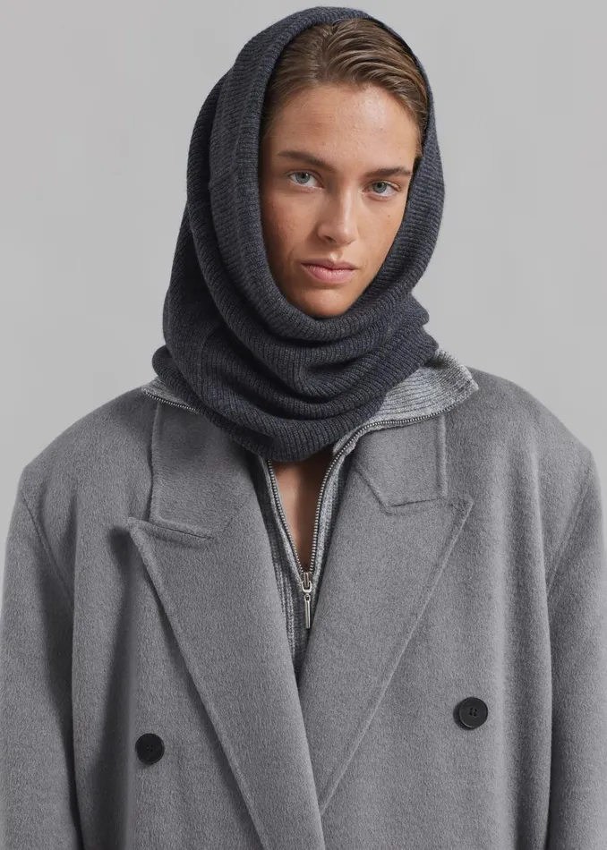 Women Gaia Double Breasted Coat 8211 Grey The Frankie Shop Outerwear