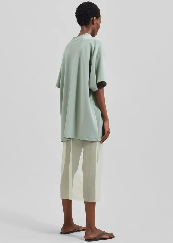 Women Hal Drop Shoulder TShirt 8211 Sage The Frankie Shop Tops