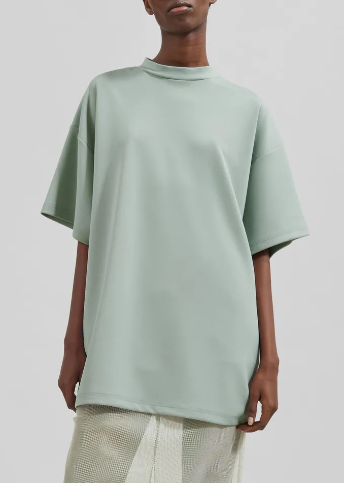 Women Hal Drop Shoulder TShirt 8211 Sage The Frankie Shop Tops