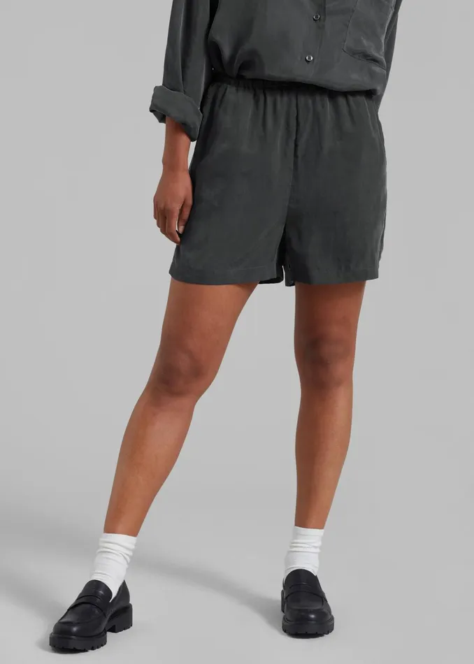 Women Haneul Shorts 8211 Charcoal The Frankie Shop Bottoms