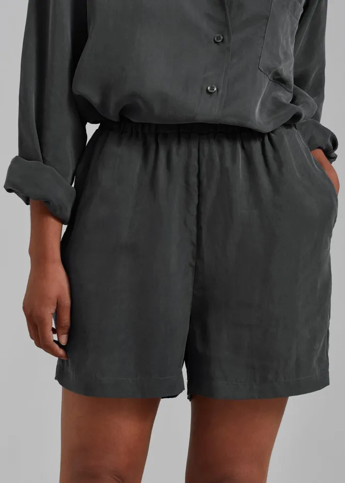 Women Haneul Shorts 8211 Charcoal The Frankie Shop Bottoms