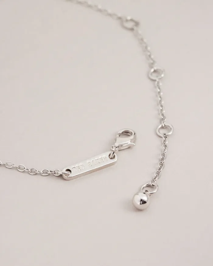 Women HANSAA 8211 Crystal Heart Bracelet Silver Colour Ted Baker Jewellery Women HANSAA 8211 Crystal Heart Bracelet Silver Colour Ted Baker Jewellery