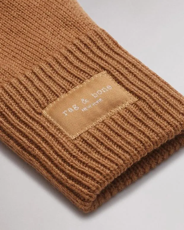 Women Hats and Gloves Rag and Bone Addison Tech Gloves Light Brown