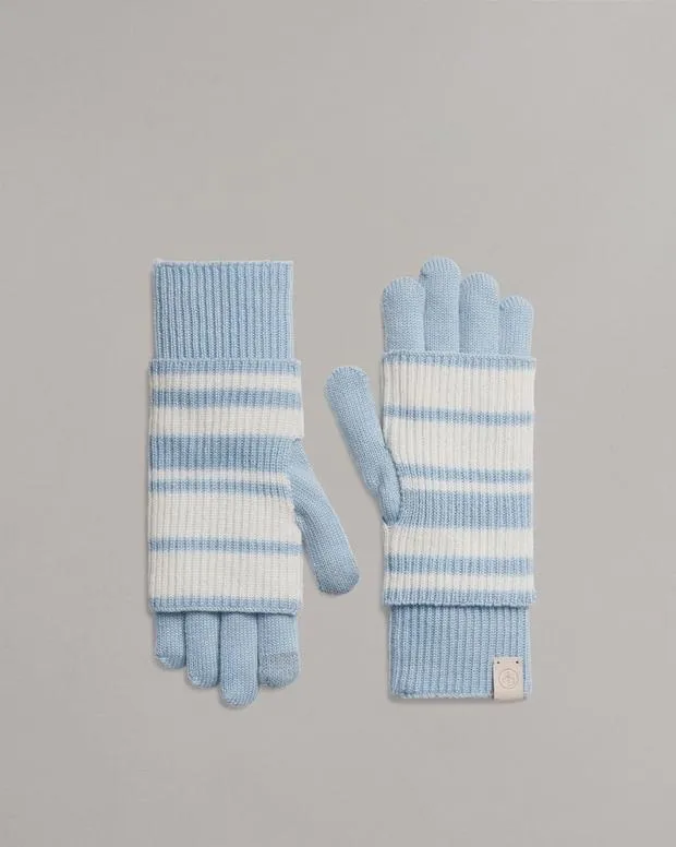 Women Hats and Gloves Rag and Bone Blake Layered Tech Gloves Light Blue