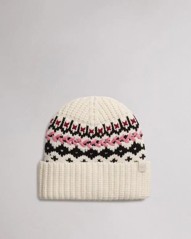 Women Hats and Gloves Rag and Bone Leigh Fair Isle Beanie Ivory