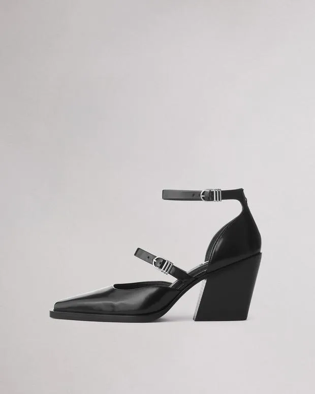 Women Heels Rag and Bone Joni Mary Jane Shoes Black