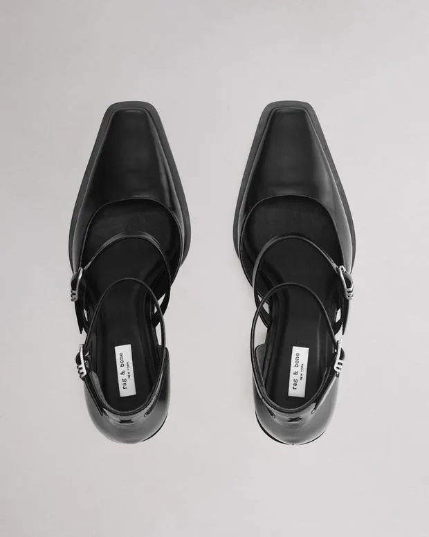Women Heels Rag and Bone Joni Mary Jane Shoes Black