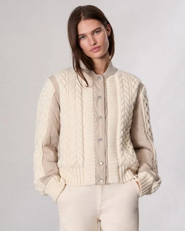 Women Jackets and Coats Rag and Bone Manston Bomber Jacket Natural