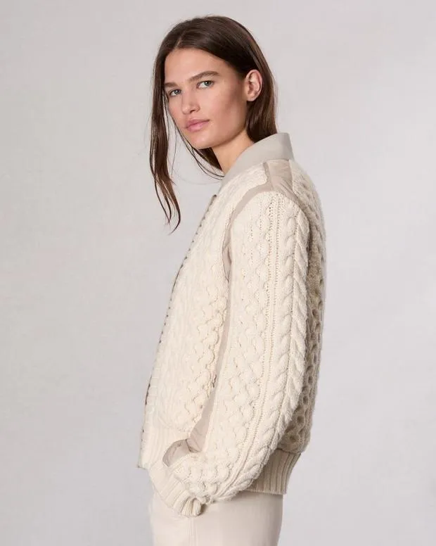 Women Jackets and Coats Rag and Bone Manston Bomber Jacket Natural