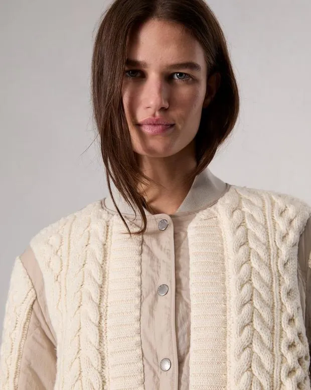 Women Jackets and Coats Rag and Bone Manston Bomber Jacket Natural