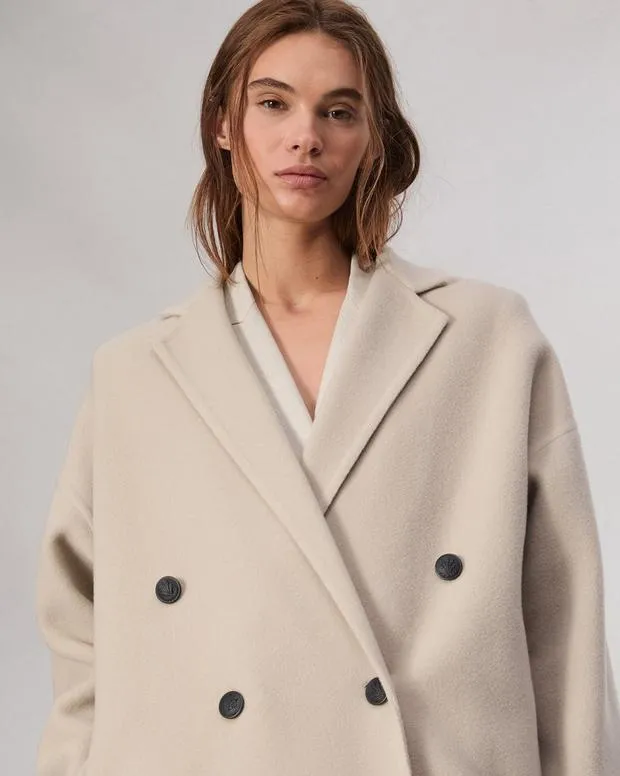 Women Jackets and Coats Rag and Bone Thea WoolBlend Coat Oatmeal