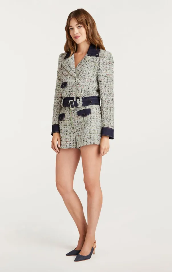 Women Jackets Cinq Sept Anya Boucle Zoe Jacket Patina Multi