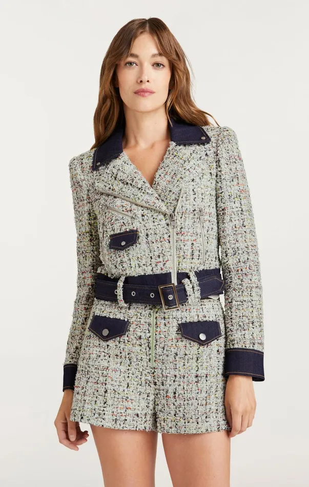 Women Jackets Cinq Sept Anya Boucle Zoe Jacket Patina Multi