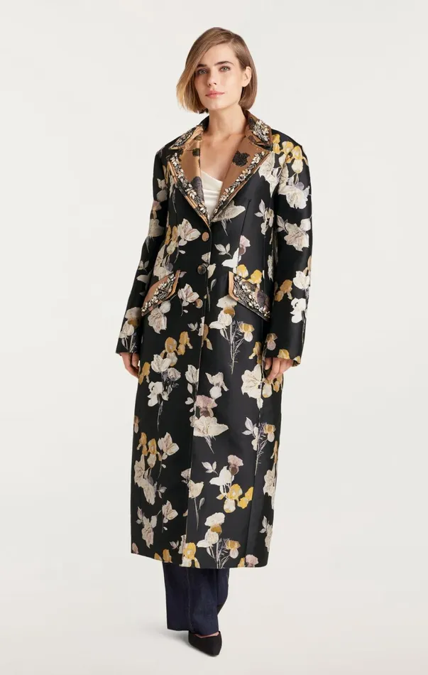 Women Jackets Cinq Sept Rabia Coat Blackmulti