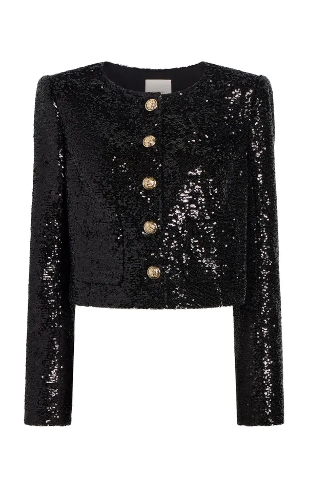 Women Jackets Cinq Sept Sequin Randi Jacket Black