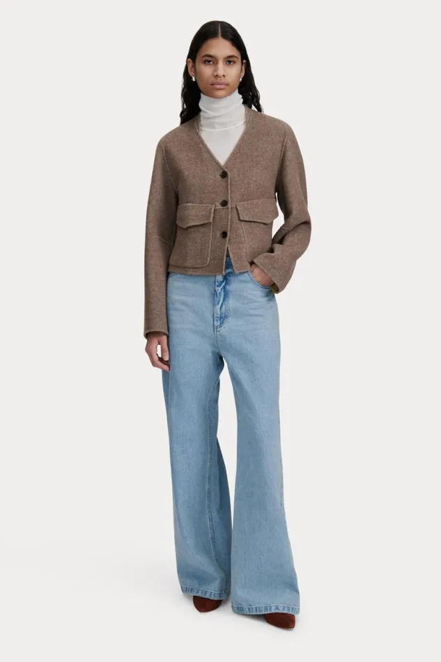 Women Jackets Outerwear Rachel Comey Derby Jacket Sencha Light Brown