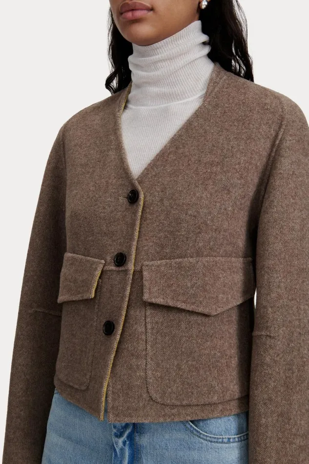 Women Jackets Outerwear Rachel Comey Derby Jacket Sencha Light Brown