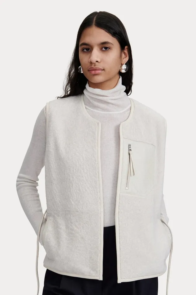 Women Jackets Outerwear Rachel Comey Oliver Vest Ivory