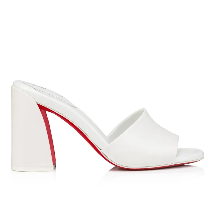 Women Jane Mule 85 Mm Mules 8211 Nappa Leather 8211 Bianco Christian Louboutin Mules