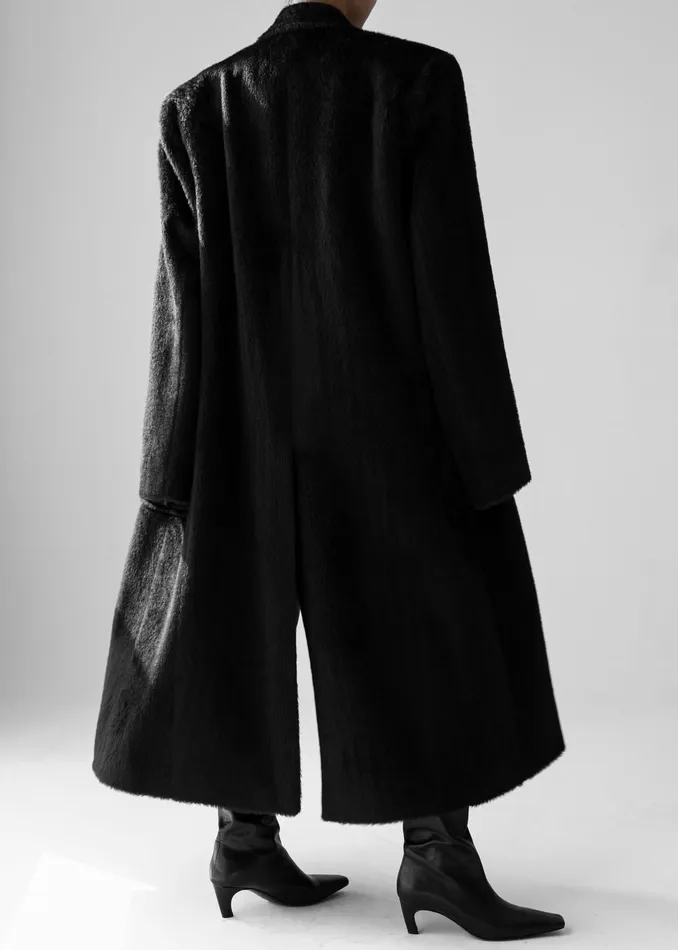 Women Jaylene Oversized Wool Coat 8211 Black The Frankie Shop Outerwear