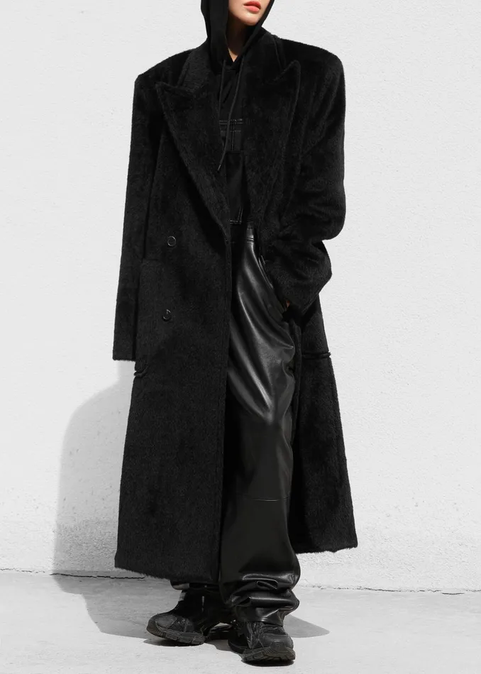 Women Jaylene Oversized Wool Coat 8211 Black The Frankie Shop Outerwear