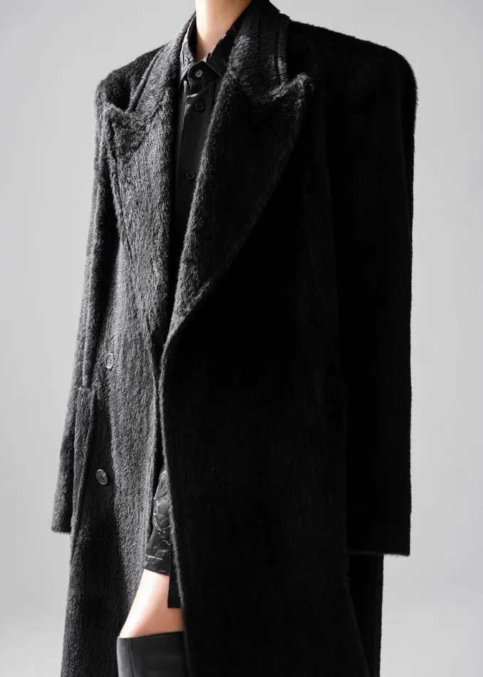 Women Jaylene Oversized Wool Coat 8211 Black The Frankie Shop Outerwear