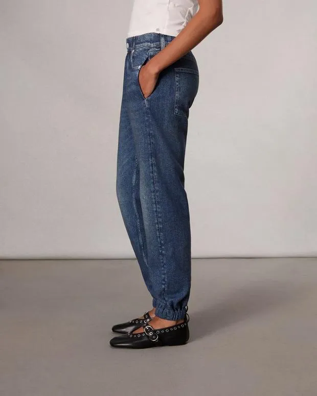 Women Jeans Rag and Bone Miramar Fleece Jogger Pant Cotton Fleece Grove