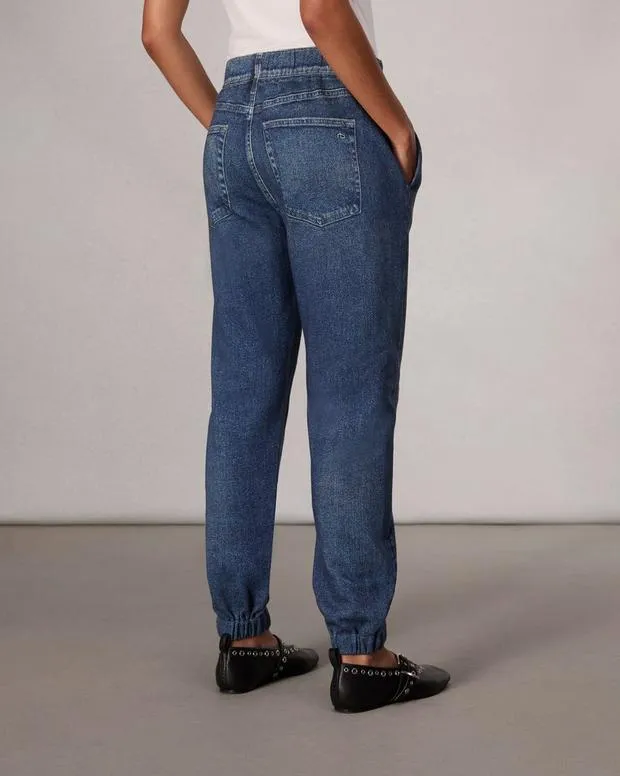 Women Jeans Rag and Bone Miramar Fleece Jogger Pant Cotton Fleece Grove