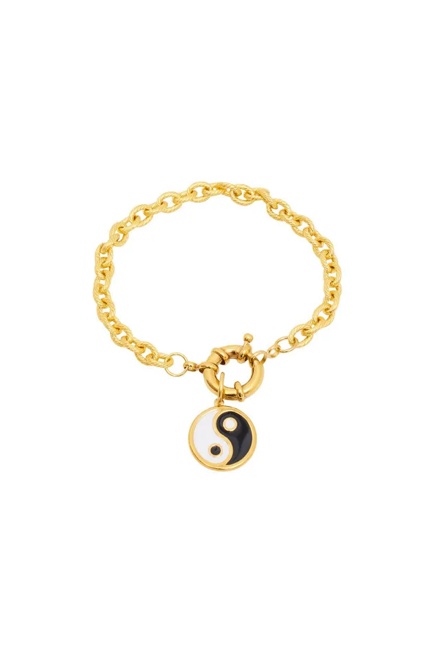 Women Jewelry LoveShackFancy Hypso Yin Yang Charm Bracelet Multi