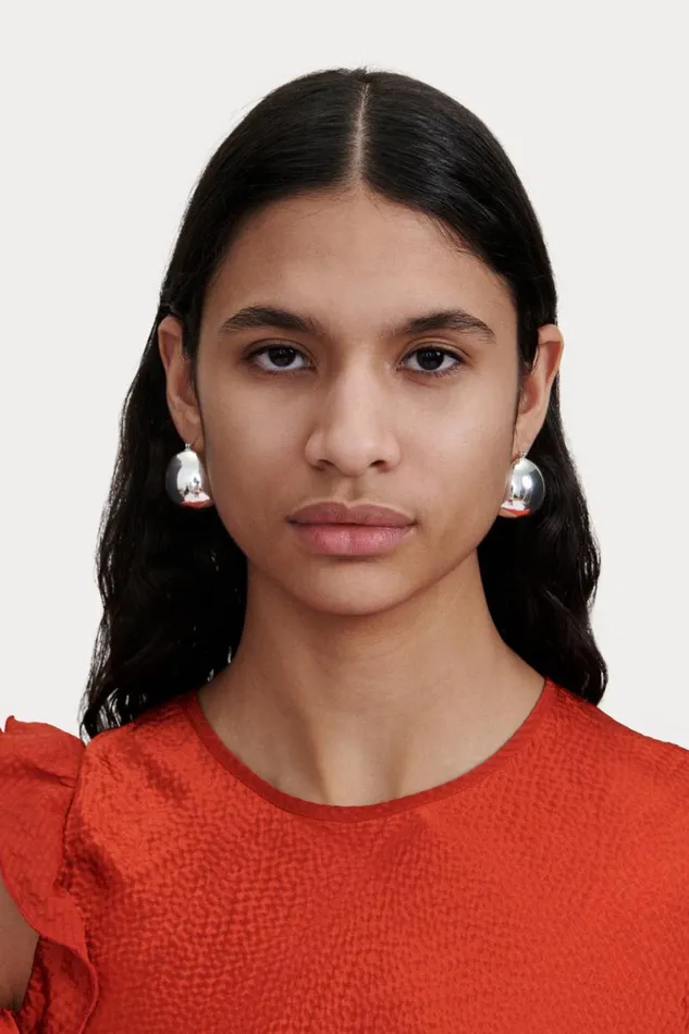 Women Jewelry Rachel Comey Large Keel Hoop Silver
