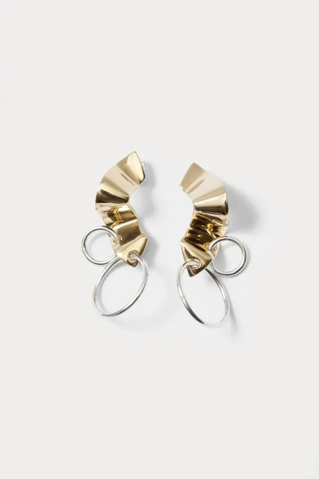 Women Jewelry Rachel Comey Quarry Elbe Loop Earring Pair Brass